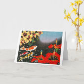 Droom II van de vlinder (de Vorm van Ruimte) Kaart (Gele Bloem)