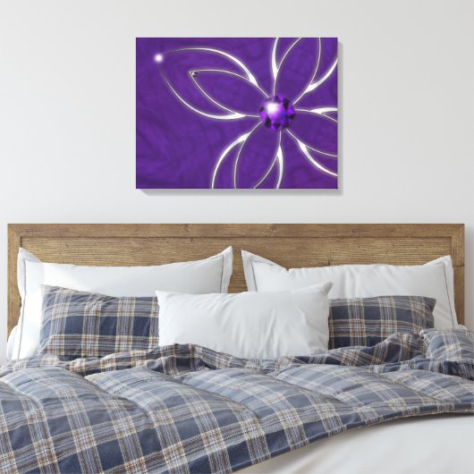 Droom in Amethist Canvas Print (Insitu (Slaapkamer))