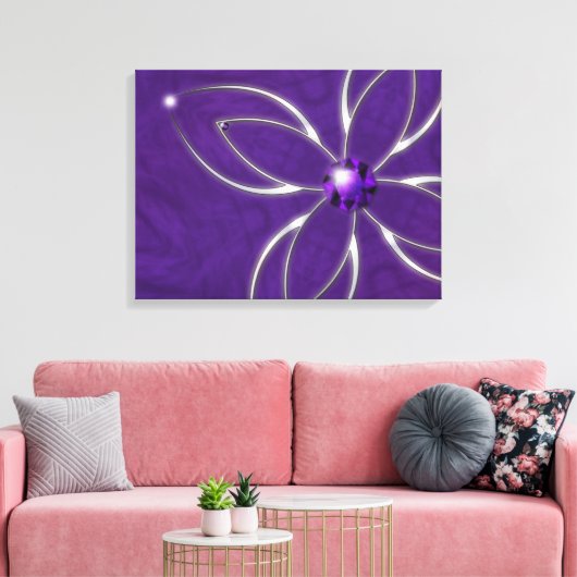 Droom in Amethist Canvas Print (Insitu (Woonkamer))