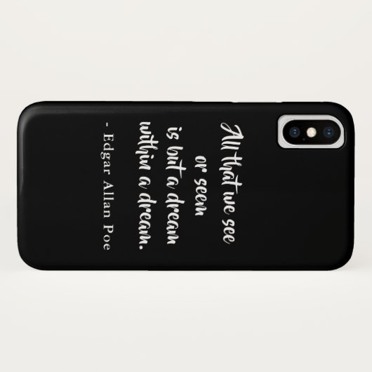 Droom in een droom Edgar Allan Poe Case-Mate iPhone Case (Achterkant (horizontaal))