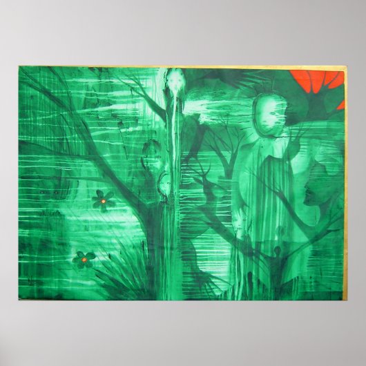 droom in groen poster (Voorkant)