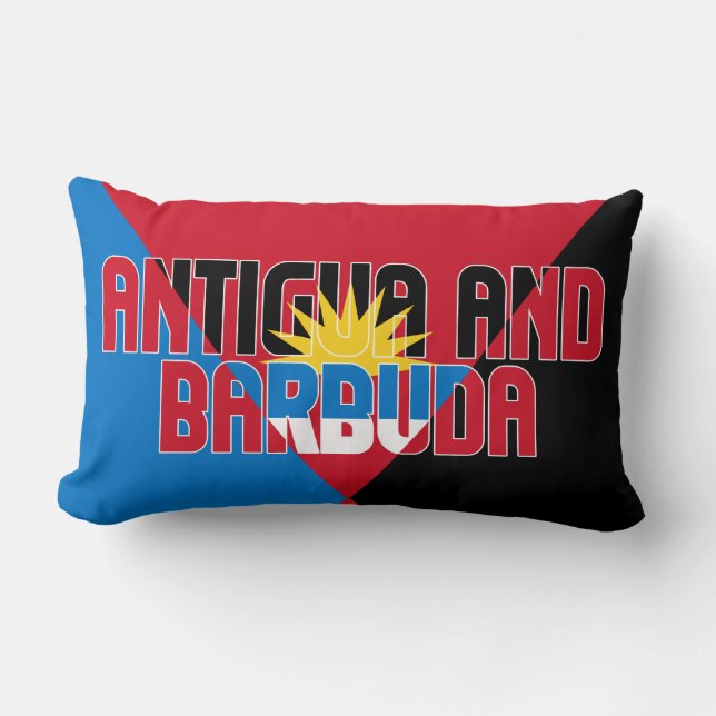 Droom in kleur met de Antigua en Barbuda Kussen (Voorkant)