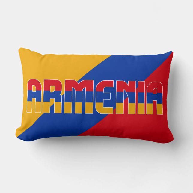 Droom in kleur met de Armeense vlag Kussen (Voorkant)
