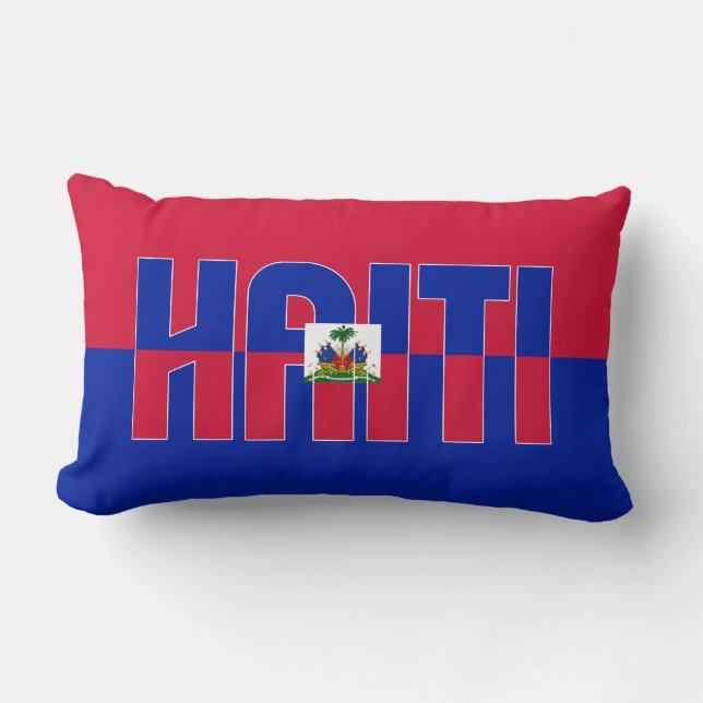 Droom in kleur met de Haïtiaanse vlag Kussen (Voorkant)