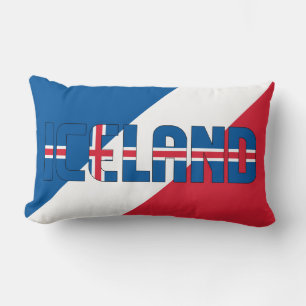 Droom in kleur met de IJslandse vlag Patriotisch Kussen