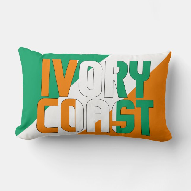 Droom in kleur met de Ivoriaanse vlag Kussen (Voorkant)