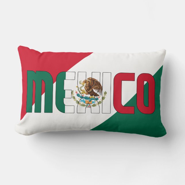Droom in kleur met de Mexicaanse vlag Kussen (Voorkant)