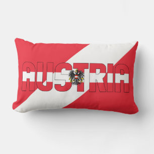 Droom in kleur met de Oostenrijkse vlag Kussen