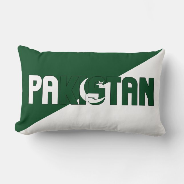 Droom in kleur met de Pakistaanse vlag Kussen (Voorkant)