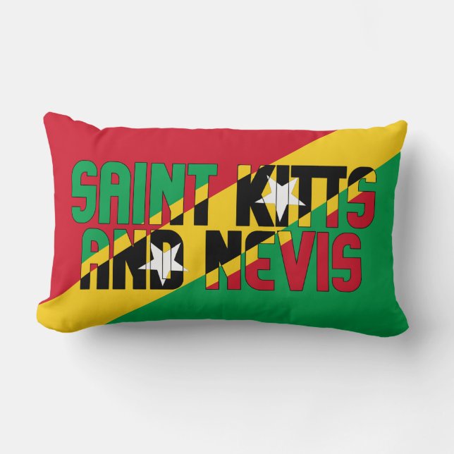Droom in kleur met de Saint Kitts en Nevis Kussen (Voorkant)