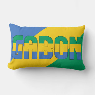 Droom in kleur met de vlag van Gabon Kussen