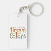 Droom in kleuren sleutelhanger (achterkant)