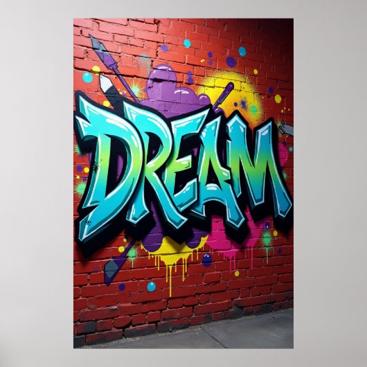 DROOM in Wildstyle: Graffiti Ontwaking Poster (Voorkant)