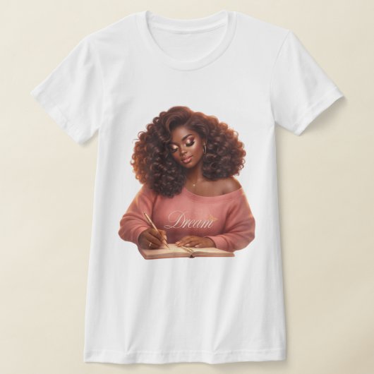 Droom. Inspireer. Groei. Dames Grafische T-shirt (Laagn)