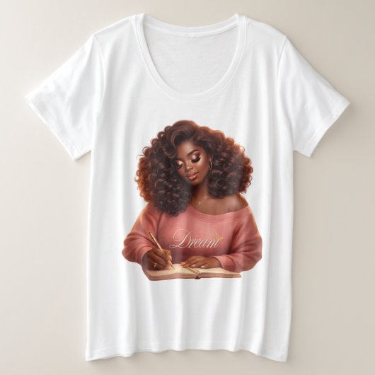 Droom. Inspireer. Groei. Dames Grafische T-shirt P (Design voorkant)