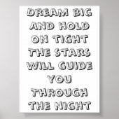 Droom inspirerend minigedicht poster (Voorkant)