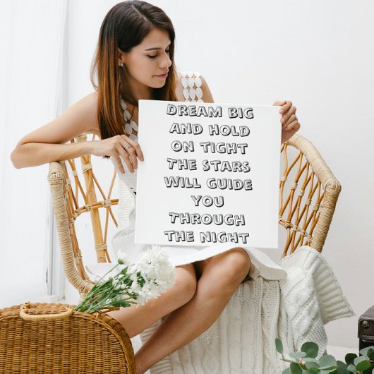 Droom inspirerend minigedicht poster