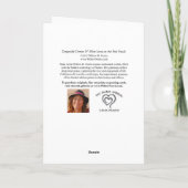 Droom IV van de libel (Blauw Lotus bij de Vijver Kaart (Achterkant)