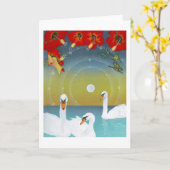 Droom IV van de vlinder (Magische Moonset) Kaart (Gele Bloem)