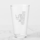 Droom jij ook van de uil? glas (Achterkant)