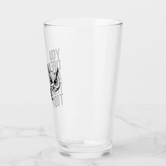 Droom jij ook van de uil? glas (Links)