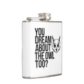 Droom jij ook van de uil? heupfles (Rechts)