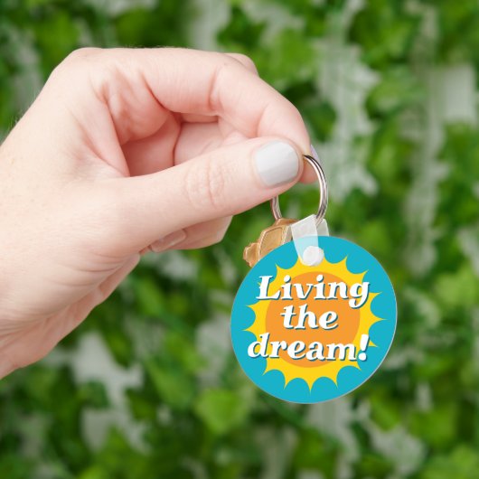 Droom keychain met zonnig logo (Hand)
