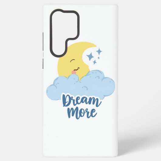 Droom lekker met Fluffy Cloud Samsung Galaxy Hoesje (Achterkant)