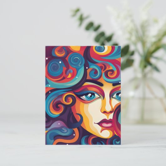 Droom Levendige werveling van emoties Briefkaart (Staand voorkant)