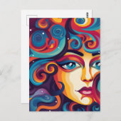 Droom Levendige werveling van emoties Briefkaart (Voorkant / Achterkant)