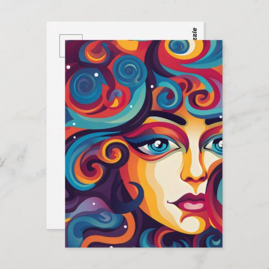 Droom Levendige werveling van emoties Briefkaart (Voorkant / Achterkant)