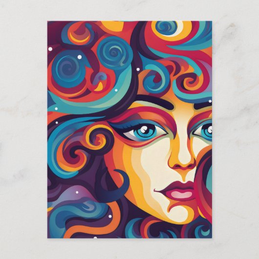 Droom Levendige werveling van emoties Briefkaart (Voorkant)