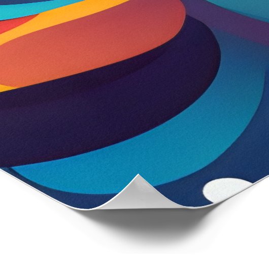 Droom Levendige werveling van emoties Poster (Hoek)