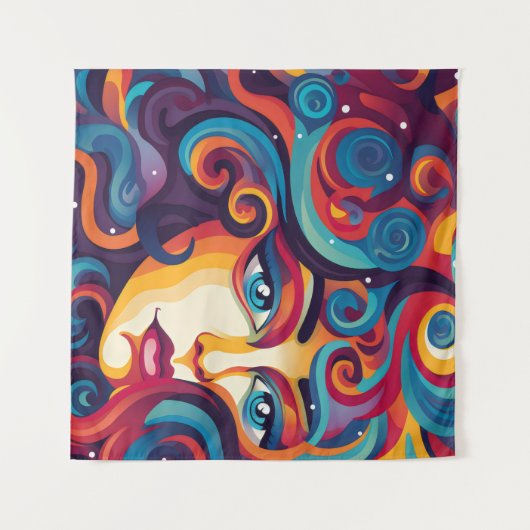 Droom Levendige werveling van emoties Wandkleed (Voorkant (horizontaal))