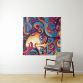 Droom Levendige werveling van emoties Wandkleed (In Situ (horizontaal))