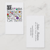 Droom Levenscoach Visitekaartje (Voorkant / Achterkant)