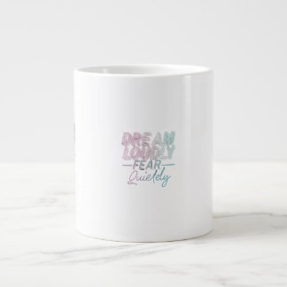 Droom luid grote koffiekop