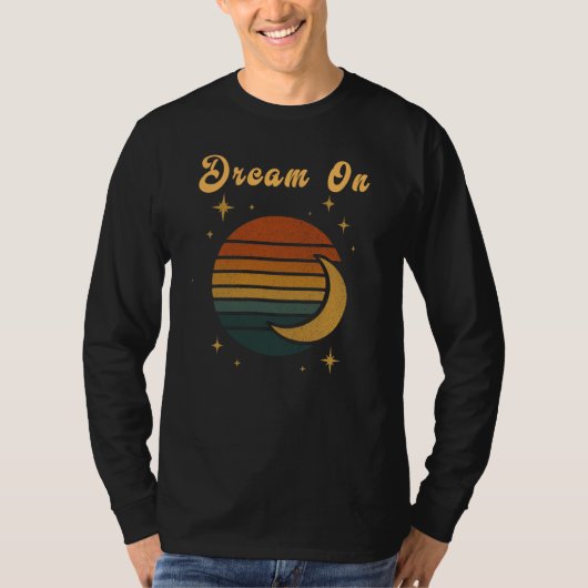 Droom maar door vintage T-shirt grafisch (Voorkant)
