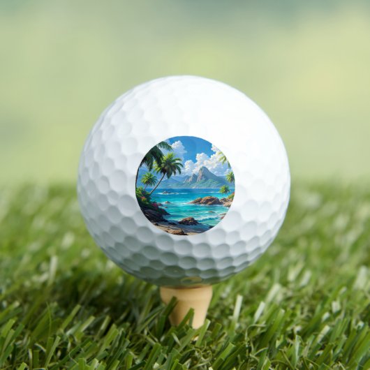 Droom maar, Tropisch paradijs, Golfballen (Insitu Shirt)