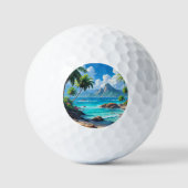 Droom maar, Tropisch paradijs, Golfballen (Voorkant)