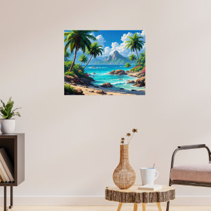Droom maar, Tropisch paradijs, Poster