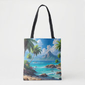 Droom maar, Tropisch paradijs, Tote Bag (Voorkant)