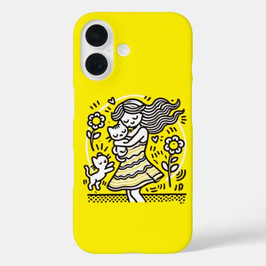 Droom meisje met kitten Case-Mate iPhone case (Achterkant)