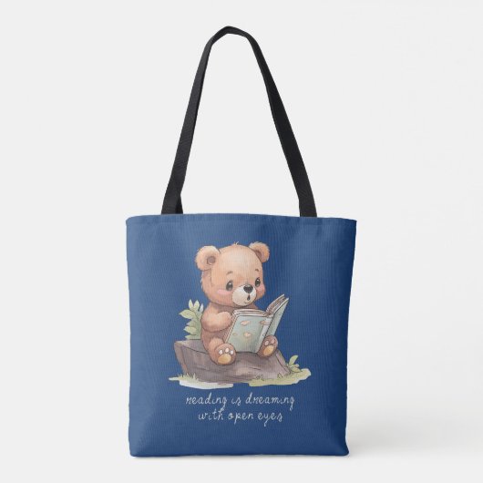 Droom met open ogen tote bag (Achterkant)