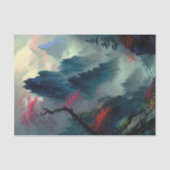 Droom Misty Mountain Landscape Tissue Paper Tissuepapier (Voorkant)