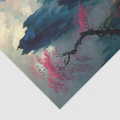 Droom Misty Mountain Landscape Tissue Paper Tissuepapier (Detail)