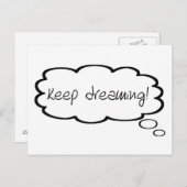 Droom moeiteloos blijven werken, denkbare bundel briefkaart (Voorkant / Achterkant)