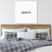 Droom Muur Kunstprint – Inspirerende Minimalist Canvas Afdruk (Insitu (Slaapkamer))