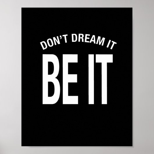 Droom niet dat het hoodie is poster (Voorkant)