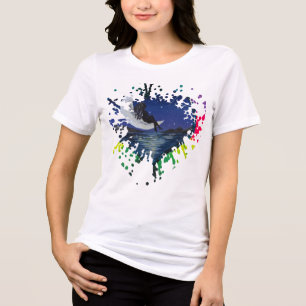 Droom onder de Maan - Handgemaakte kunstwerken  Tri-Blend Shirt